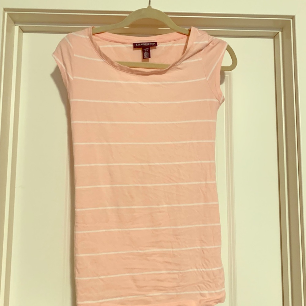Pink maternity shirt